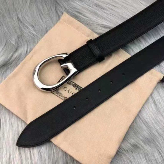 Fake Gucci Belt with G buckle 655567 Black Replica