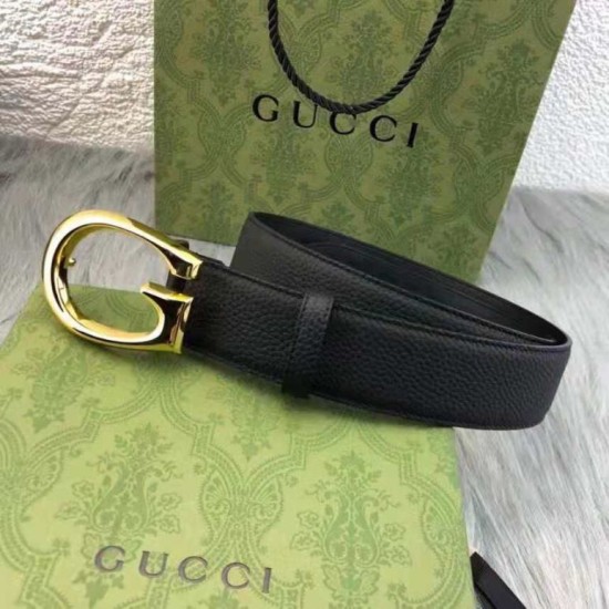 Fake Gucci Belt with G buckle 655567 Black Replica