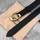 Fake Gucci Belt with G buckle 655567 Black Replica