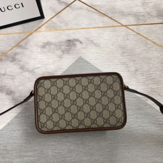 Fake Gucci Mini bag with Interlocking G 658572 Brown Replica