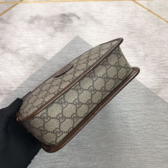 Fake Gucci Mini bag with Interlocking G 658572 Brown Replica