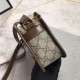 Fake Gucci Mini bag with Interlocking G 658572 Brown Replica