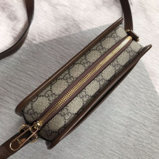 Fake Gucci Mini bag with Interlocking G 658572 Brown Replica