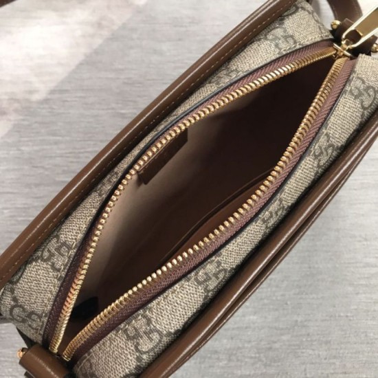 Fake Gucci Mini bag with Interlocking G 658572 Brown Replica
