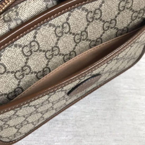 Fake Gucci Mini bag with Interlocking G 658572 Brown Replica