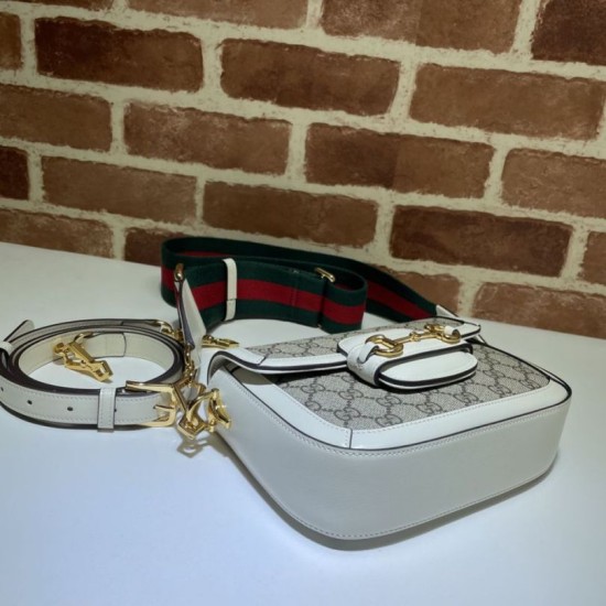 Fake Gucci Horsebit 1955 Mini Bag 658574 White Replica Fake Gucci Horsebit 1955 Mini Bag 658574 White Replica