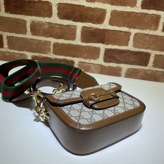 Fake Gucci Horsebit 1955 Mini Bag 658574 Brown Replica