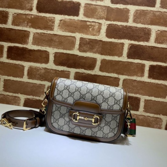 Fake Gucci Horsebit 1955 Mini Bag 658574 Brown Replica