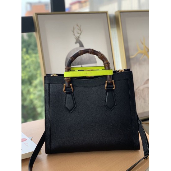 Fake Gucci Diana small Tote Bag 660195 Black Replica