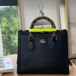 Fake Gucci Diana small Tote Bag 660195 Black Replica