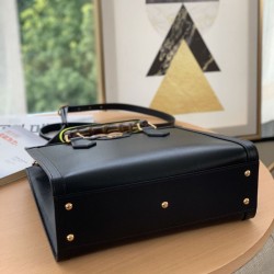 Replica Gucci Diana small Tote Bag 660195 Black Fake Gucci Diana small Tote Bag 660195 Black Replica