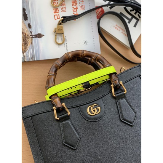 Fake Gucci Diana small Tote Bag 660195 Black Replica