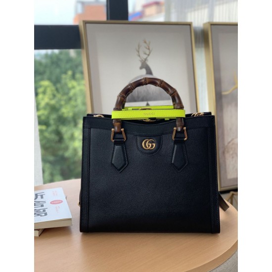 Fake Gucci Diana small Tote Bag 660195 Black Replica