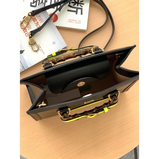 Fake Gucci Diana small Tote Bag 660195 Black Replica