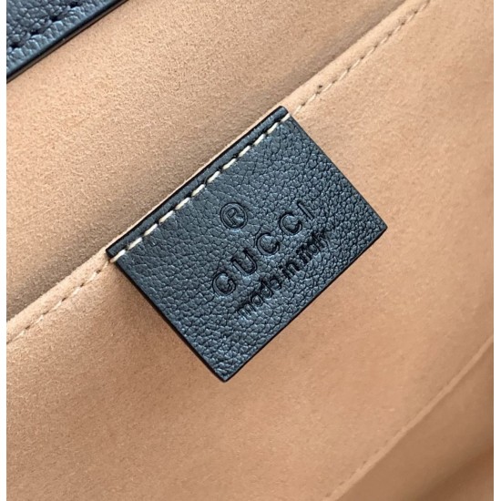 Fake Gucci Diana small Tote Bag 660195 Black Replica