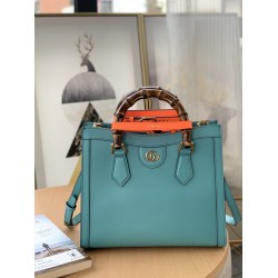 Fake Gucci Diana small Tote Bag 660195 Light Blue Replica