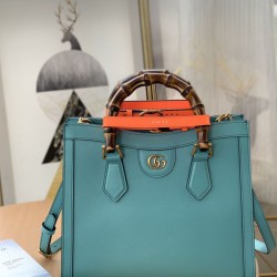 Fake Gucci Diana small Tote Bag 660195 Light Blue Replica