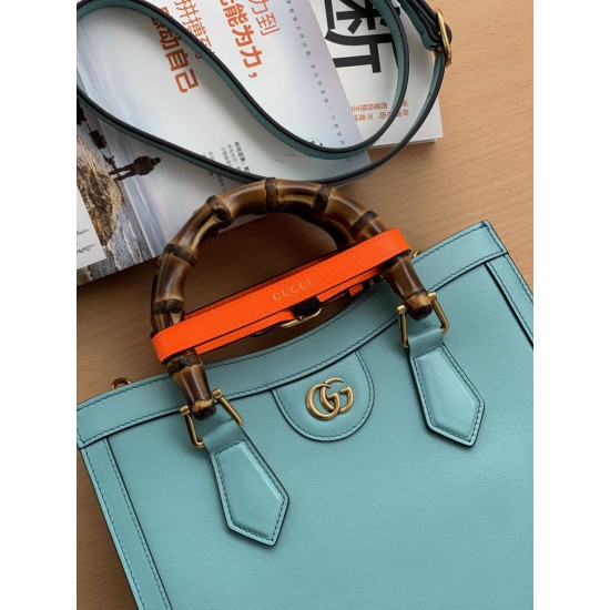 Replica Gucci Diana small Tote Bag 660195 Light Blue Fake Gucci Diana small Tote Bag 660195 Light Blue Replica