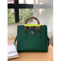Fake Gucci Diana small Tote Bag 660195 Green Replica