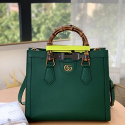 Fake Gucci Diana small Tote Bag 660195 Green Replica