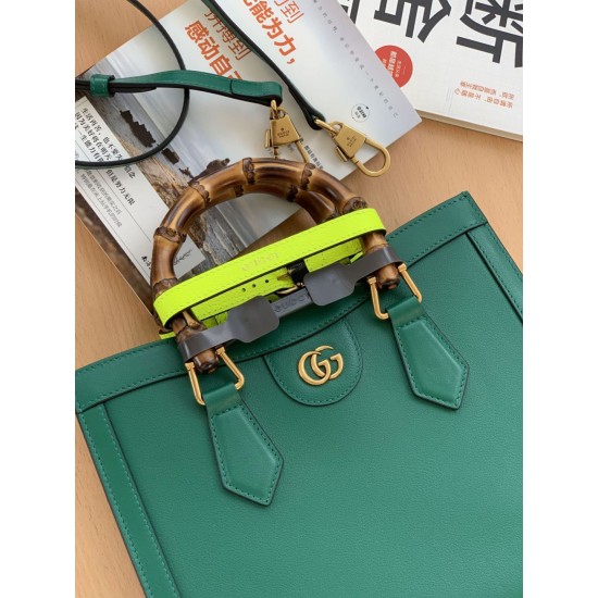 Replica Gucci Diana small Tote Bag 660195 Green Fake Gucci Diana small Tote Bag 660195 Green Replica
