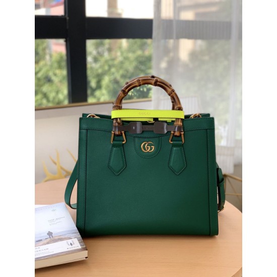 Replica Gucci Diana small Tote Bag 660195 Green Fake Gucci Diana small Tote Bag 660195 Green Replica