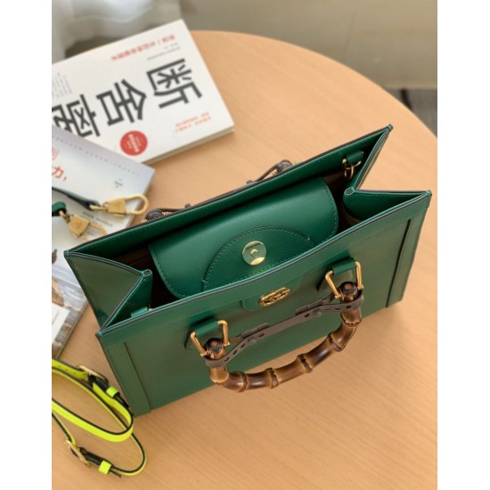 Replica Gucci Diana small Tote Bag 660195 Green Fake Gucci Diana small Tote Bag 660195 Green Replica