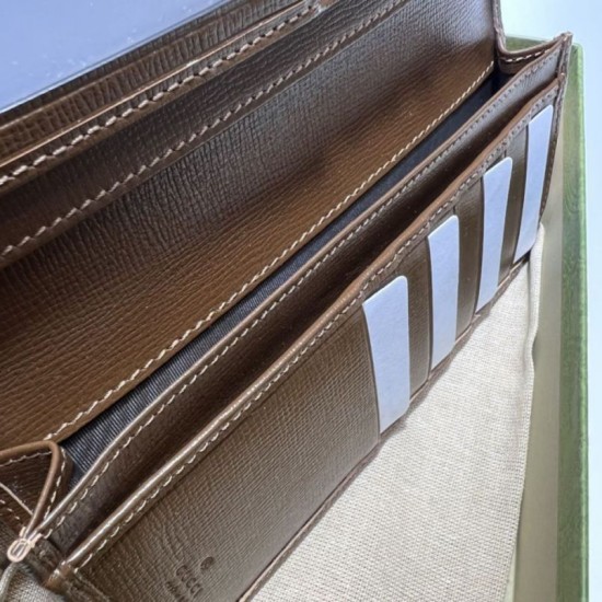Replica Gucci Long wallet with Interlocking G 672947