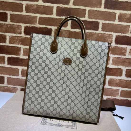 Replica Gucci Medium tote with Interlocking G 674155 Brown Replica Gucci Medium tote with Interlocking G 674155 Brown