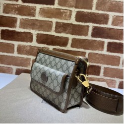 Fake Gucci Messenger bag with Interlocking G 674164 Brown Replica Replica Gucci Messenger bag with Interlocking G 674164 Brown
