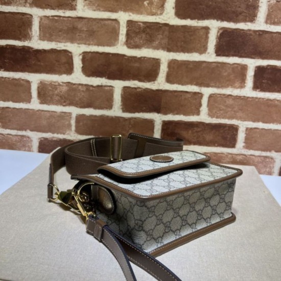 Fake Gucci Messenger bag with Interlocking G 674164 Brown Replica Replica Gucci Messenger bag with Interlocking G 674164 Brown