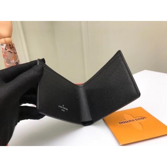 Fake Louis Vuitton Multiple Wallet Taiga Leather M30295 Replica