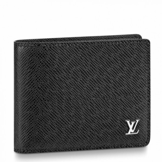 Fake Louis Vuitton Multiple Wallet Taiga Leather M30295 Replica