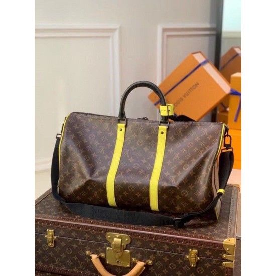 Replica Louis Vuitton Keepall Bandouliere 50 Bag Monogram Yellow M45866