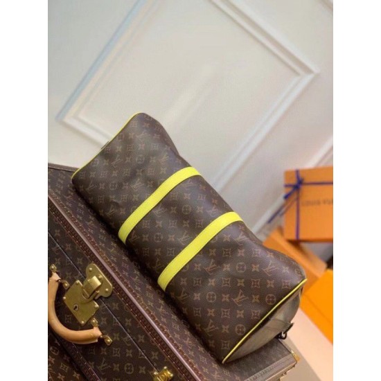 Replica Louis Vuitton Keepall Bandouliere 50 Bag Monogram Yellow M45866
