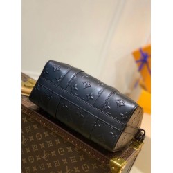Replica Louis Vuitton City Keepall Bag In Monogram Seal Leather M57955