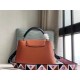 Replica Louis Vuitton Capucines BB Bag In Brown Leather M59266