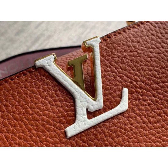 Replica Louis Vuitton Capucines BB Bag In Brown Leather M59266