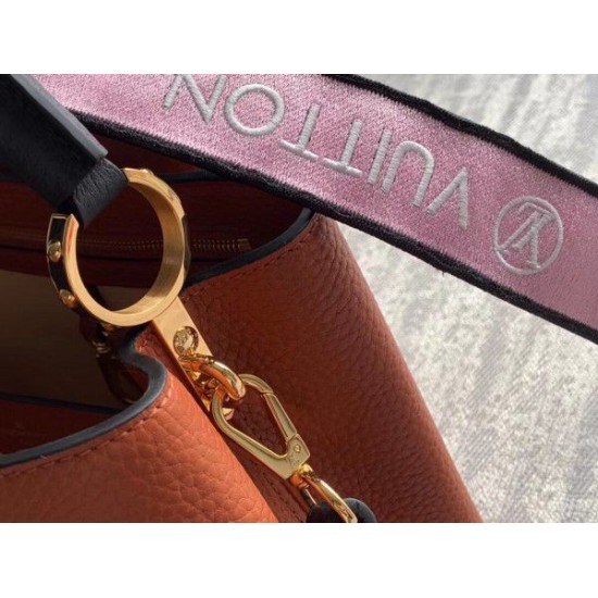 Replica Louis Vuitton Capucines BB Bag In Brown Leather M59266