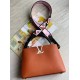 Replica Louis Vuitton Capucines BB Bag In Brown Leather M59266