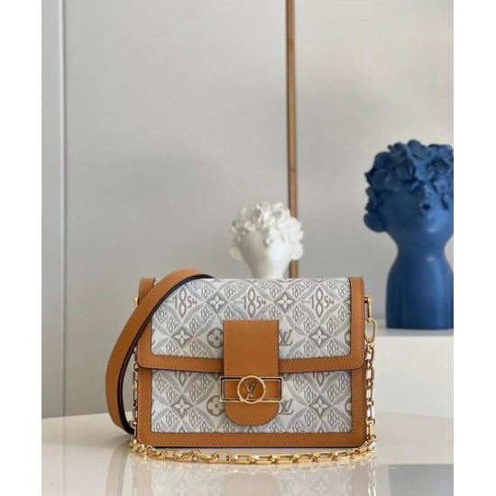 Fake Louis Vuitton Since 1854 Dauphine MM Bag M59483 Replica Replica Louis Vuitton Since 1854 Dauphine MM Bag M59483
