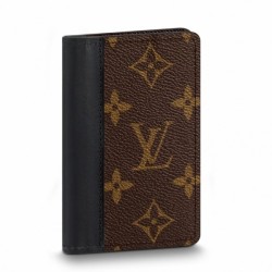 Fake Louis Vuitton Pocket Organizer Monogram Macassar M60111 Replica