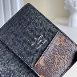 Fake Louis Vuitton Pocket Organizer Monogram Macassar M60111 Replica