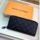 Replica Louis Vuitton Zippy Wallet Vertical Monogram Eclipse M62295