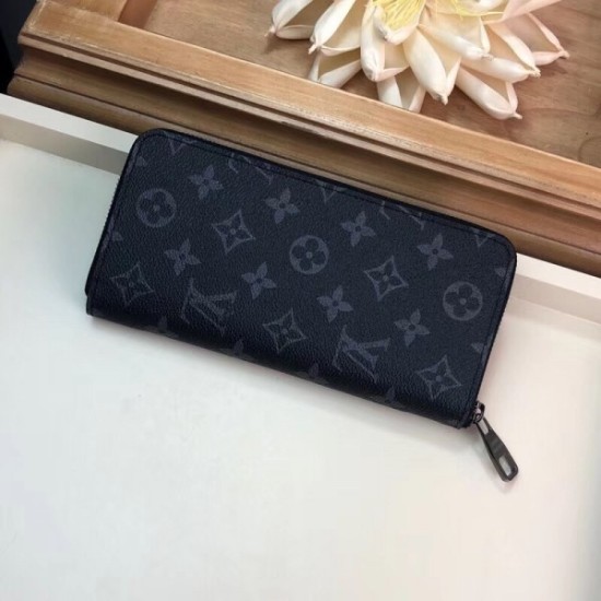 Replica Louis Vuitton Zippy Wallet Vertical Monogram Eclipse M62295