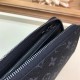 Replica Louis Vuitton Zippy Wallet Vertical Monogram Eclipse M62295