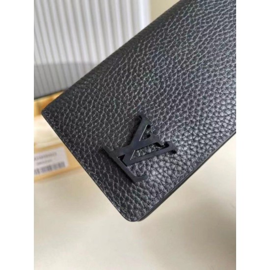 Replica Louis Vuitton Brazza Wallet LV Aerogram Leather M69980