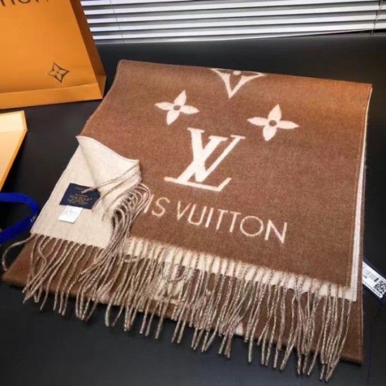 Fake Louis Vuitton Caramel Reykjavik Scarf M76637 Replica