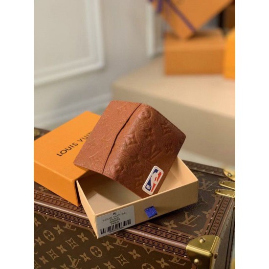 Replica Louis Vuitton LVXNBA Pocket Organizer Ball Grain Leather M80545