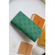 Fake Louis Vuitton Brazza Wallet Green Monogram Canvas M80801 Replica